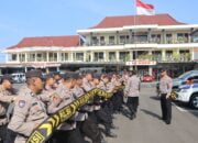 Jelang Pilkada Latihan Pengendalian Masa di Gelar Polresta Cilacap.