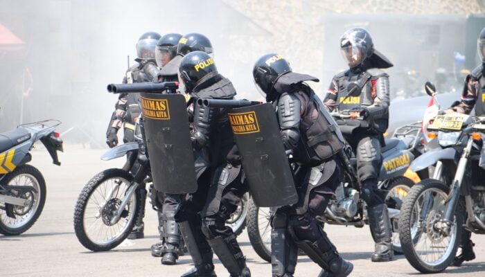 Dukung Pilkada Aman dan Damai Polda Jateng Gelar Latihan Raimas