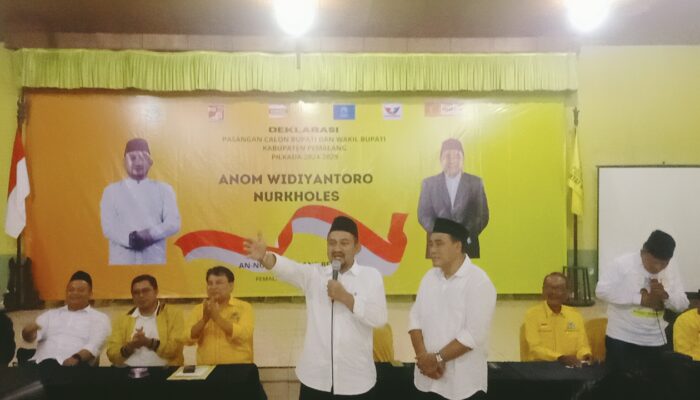 Golkar Optimistis Kabupaten Pemalang Miliki Pemimpin Baru: Deklarasi Pasangan Anom Widiyantoro dan Nurkholes