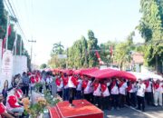 Jelang HUT ke-79 RI, Dibudparpora Kota Kediri Inisiasi Kirab Bendera Raksasa