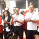 Andika-Hendi datang di Kantor Komisi Pemilihan Umum (KPU) Jateng mendaftar sebagai kontestan pilgub pilkada 2024
