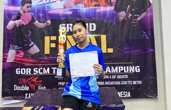 Ika Fistiana Mahasiswa Universitas Semarang (USM) mewakili tim Jawa Tengah pada cabang olahraga Tenis Meja di PON Aceh dan Sumatra Utara 2024