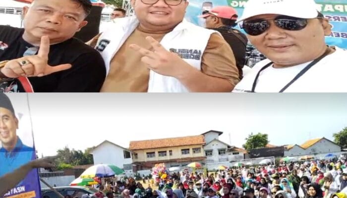 Tim dan Relawan Gelar Senam Massal Bersama untuk Dukung Cagub & Cabup Nomor 02