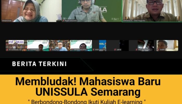 Membludak! Mahasiswa Baru UNISSULA Semarang, Berbondong-Bondong Ikuti Kuliah E-learning