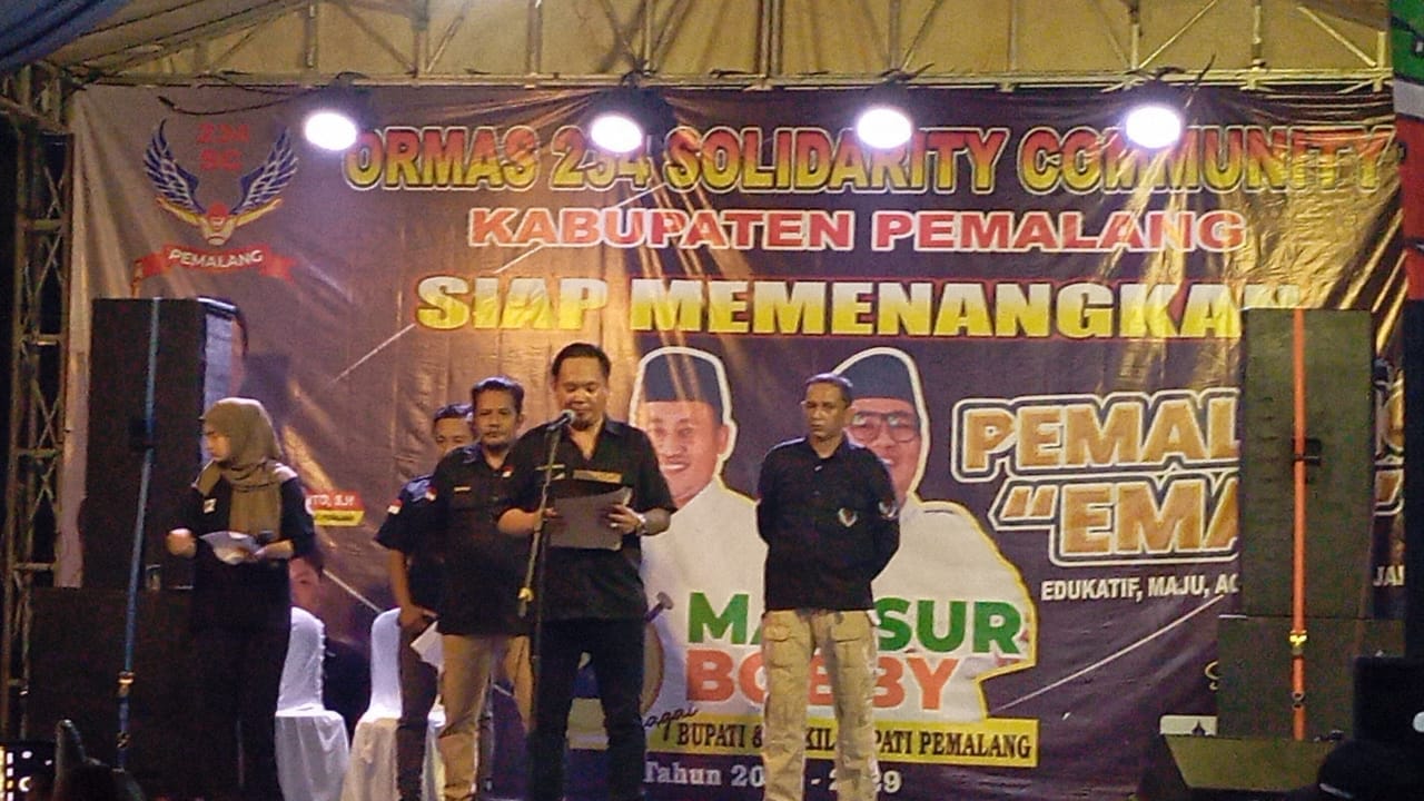 Paslon Mas-Boy Dapat Kekuatan Baru, Ormas 234SC DPC Pemalang Deklarasikan Dukungan!!!