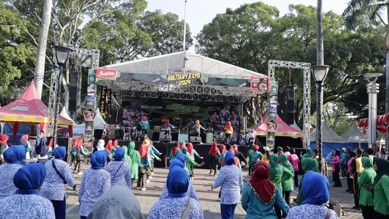 Kodim Pemalang Rayakan HUT TNI ke-79 dengan Senam Bersama dan Lomba Mewarnai