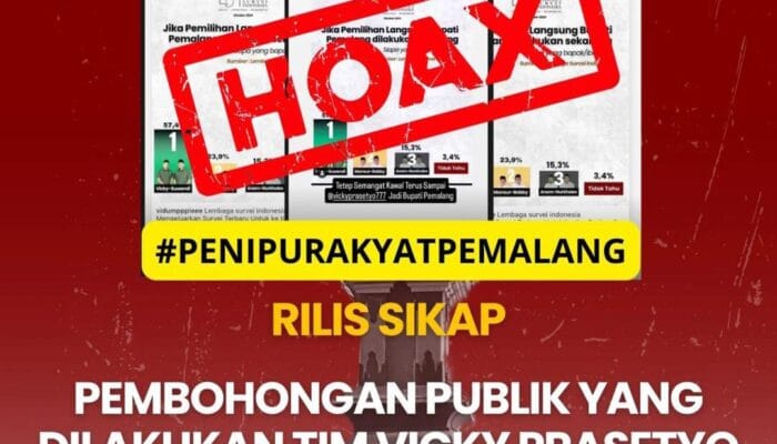Diduga Tim Calon Bupati Pemalang VickyPrasetyo, Manipulasi Data Hasil dari Lembaga Survei Indonesia (LSI) Oktober 2024
