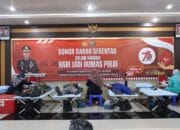 Peringati Hari Jadi Humas Polri ke-73, Polresta Cilacap Gelar Donor Darah