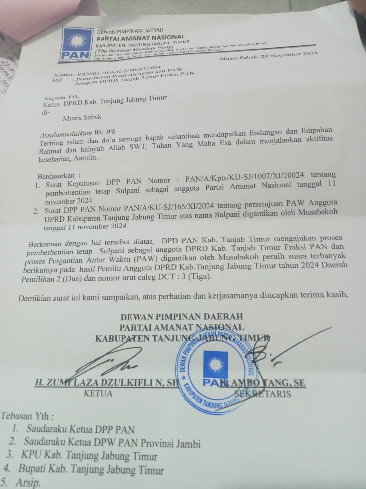 Kontroversi PAW Sulpani: Kemenangan Laza Tak Menghentikan Proses