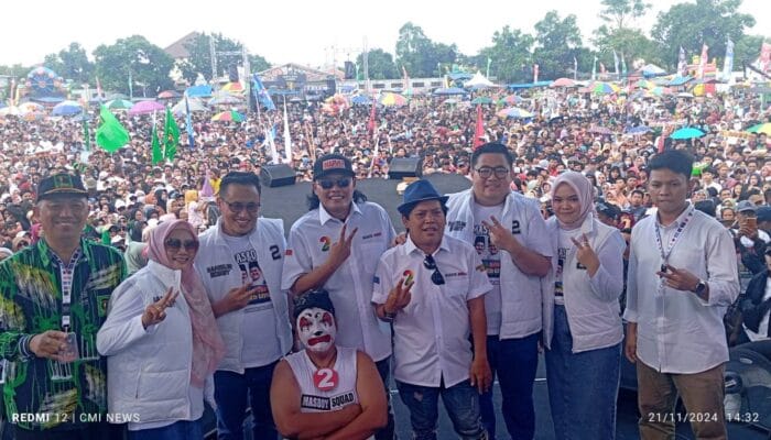 Lautan Manusia Ramaikan Kampanye Akbar Paslon 02 Mansur-Bobby!!!