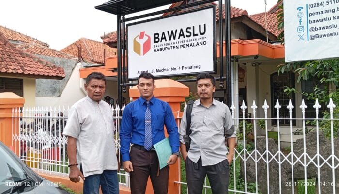 Willy Ketua LMPI Marcab Pemalang Melaporkan Dugaan Pelanggaran Pilkada Terkait Netralitas ASN dan Seorang Pengusaha Ke Bawaslu 