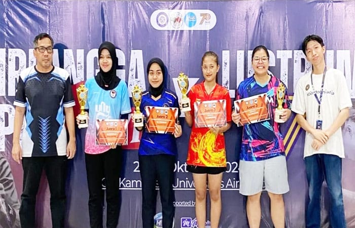 Atlet UKM Tenis Meja USm Raih prestasi di Unair 2024