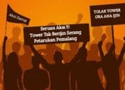 Aksi Demo Tuntut Kejelasan Tower Tak Berijin di Serang Petarukan, Pemalang