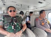Kapolri dan Panglima TNI Pantau Arus Mudik Nataru Dari Udara