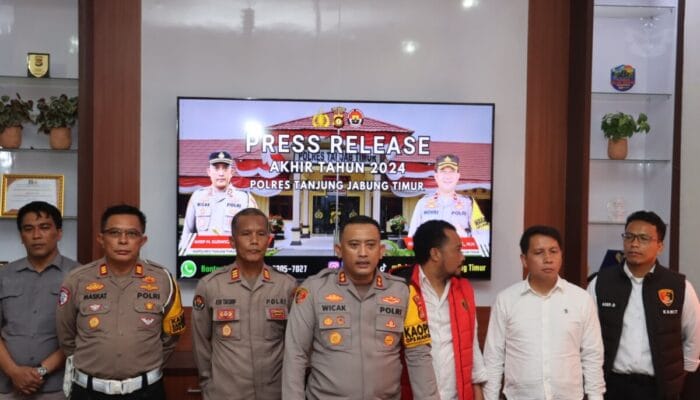 Polres Tanjung Jabung Timur Ungkap Capaian Penanganan Kasus 2024