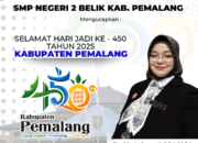 SMP Negeri 2 Belik Mengucapkan Selamat HUT Ke-450 Kabupaten Pemalang