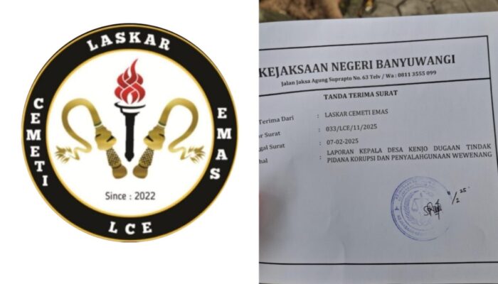 Dugaan Korupsi di Desa Kenjo Dilaporkan ke Kejaksaan Oleh Laskar Cemeti Emas Banyuwangi