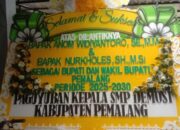 Karangan Bunga Pelantikan Bupati Pemalang dari Paguyuban Kepala SMP Demosi, Diamankan Satpol-PP, Mengapa Bisa Begitu?