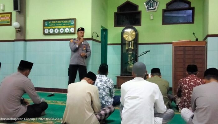 Safari Tarhim di Wilayahnya ini Pesan Kapolsek Kesugihan Polresta Cilacap