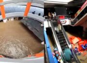 Mal Mega Bekasi Terendam Banjir, Pengunjung Terperangkap di Lantai Dua