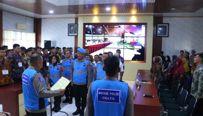 Penerimaan Calon Polri 2025: Polres Pekalongan Gelar Pakta Integritas dan Sumpah Bersama