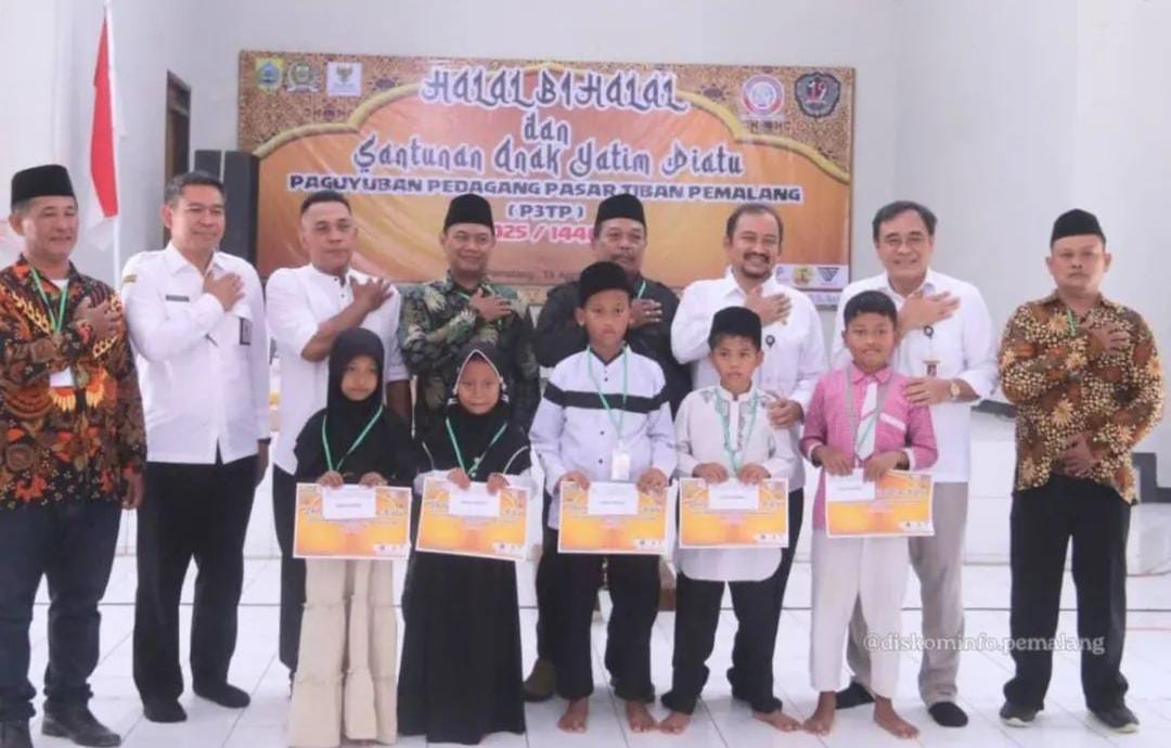 Peduli Sesama, Paguyuban Pedagang Pasar Tiban Pemalang Santuni 91 Anak Yatim Piatu