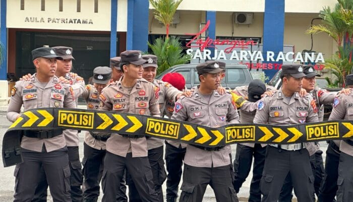 Paradigma Baru Penanganan Pengendalian Massa, Polresta Cilacap Gelar Latihan Dalmas dan Pleton Power on Hand