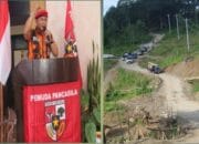 Ketua MPC Pemuda Pancasila Pemalang prihatin dengan jalan longsor Wisnu dan Desak Pemda Tindak Cepat Longsor di Wisnu