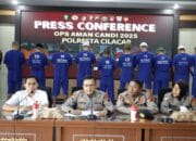 Operasi Aman Candi 2025 Polresta Cilacap Amankan 10 Tersangka Berikut Barang Bukti