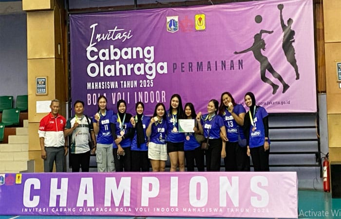 Universitas Semarang (USM) berhasil meraih juara 1 dan 3 Kejuaraan Nasional Invitasi Bola Voli Mahasiswa