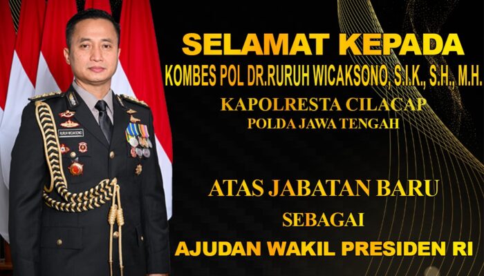 Kapolresta Cilacap Resmi Mengemban Amanah sebagai Ajudan Wakil Presiden