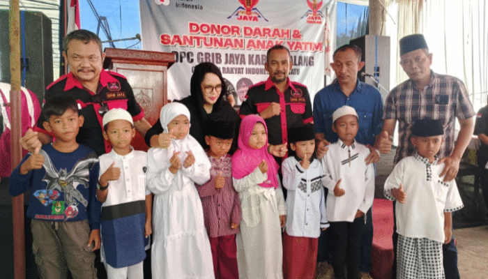 Bakti Sosial Besar DPC GRIB Jaya Pemalang: Donor Darah & Santunan Ratusan Yatim