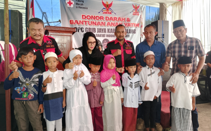 Bakti Sosial Besar DPC GRIB Jaya Pemalang: Donor Darah & Santunan Ratusan Yatim