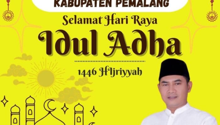 Wakil Ketua DPRD Pemalang, Aris Ismail, Ucapkan Selamat Idul Adha 1446 H