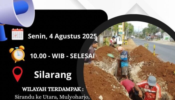 Warga Pemalang Siap-siap! PDAM Ganti Pipa, Pasokan Air Terganggu