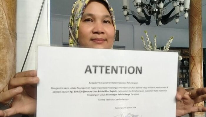 Tamu Viral yang Diusir karena Tolak Bayar Biaya Tambahan, Manajemen Hotel di Pekalongan Minta Maaf