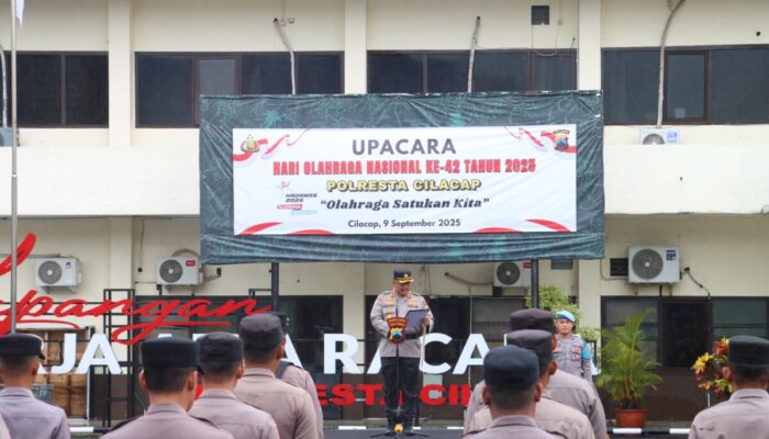 Olahraga Jadi Kekuatan Bangsa Polresta Cilacap Peringati Haornas