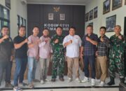 Dandim 0711 Pemalang menerima silaturahmi perwakilan IOF Pemalang, dalam rangka baksos memperingati HUT TNI RI ke 80