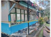 Si jago merah kembali mengamuk di SMP 20 Kota Jambi 6 ruangan habis di lahap api