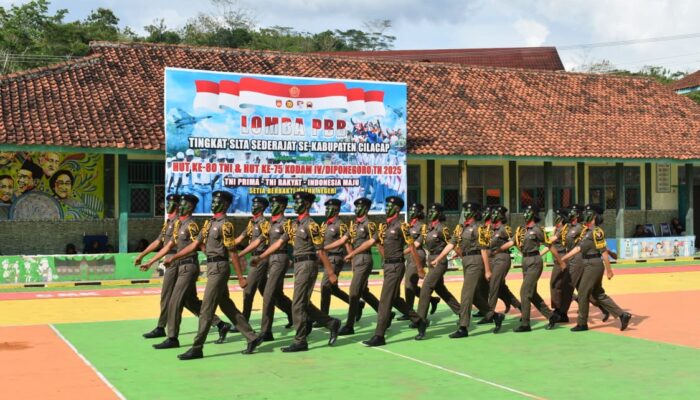 Tumbuhkan Jiwa Nasionalisme Pelajar Kodim Cilacap Gelar Lomba PBB