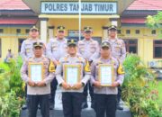 Wujudkan Asta Cita Presiden Dukung Swasembada Pangan Nasional, Kapolsek Dendang, Kapolsek Rantau Rasau Dan Kapolsek Berbak Tuai Penghargaan