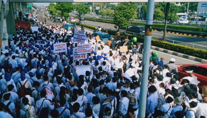 Ribuan CPMI Korea Selatan Geruduk Kantor KP2MI ini Tuntutannya