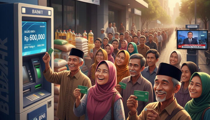 RP600.000 CAIR! Cek Rekening Sekarang, BPNT Tahap 4 Desember 2025 Sudah Masuk Masif Via BNI