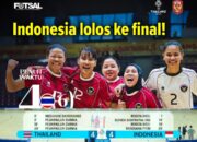 Sejarah Terukir! Bungkam Thailand, Timnas Futsal Putri Indonesia Melaju ke Final SEA Games 2025