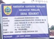 Proyek Drainase Rp 150 Juta Jadi Sorotan, Transparansi Mati Suri! TPK Desa Kramat Bungkam?