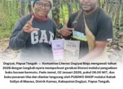 Komunitas Literasi Dogiyai Maju Awali Tahun 2026 dengan Pengadaan Buku Kritis dan Literasi