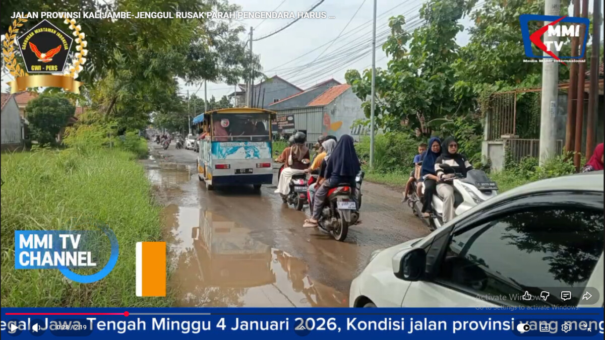 JALAN PROVINSI KALIJAMBE-JENGGUL RUSAK PARAH,PENGENDARA HARUS EKSTRA HATI-HATI