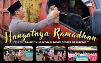 Dibulan Ramadhan Penuh Berkah, Polres Tanjab Timur Bebagi Takjil Serta Buka Puasa Bersama