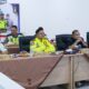 Dandim 0711/Pemalang Letkol Inf Muhammad Arif bersama Bupati Anom Widiyantoro saat monitoring pos pengamanan Lebaran