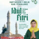 Poster Ucapan Selamat Hari Raya Idul Fitri 1447 H SMP Negeri 1 Belik Kabupaten Pemalang oleh Kepala Sekolah Indah Palupi S.Si M.Pd bersama jajaran guru dan staf